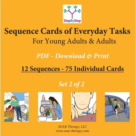 12 Sequences of Everyday Activities for Young Adults & Adults (Set 2 of 3)